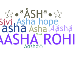 Apelido - Aasha