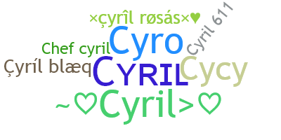 Apelido - Cyril
