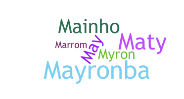 Apelido - Mayron