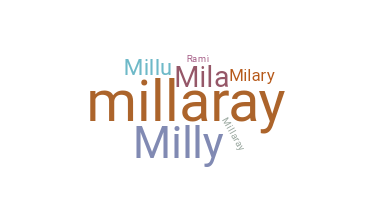 Apelido - Millaray