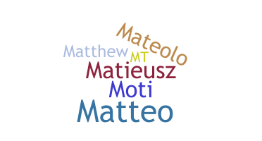 Apelido - Mateusz