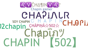 Apelido - Chapin