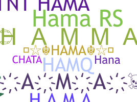 Apelido - Hama