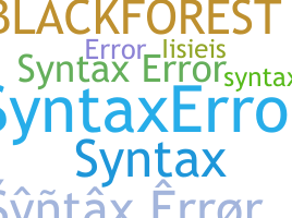 Apelido - Syntaxerror